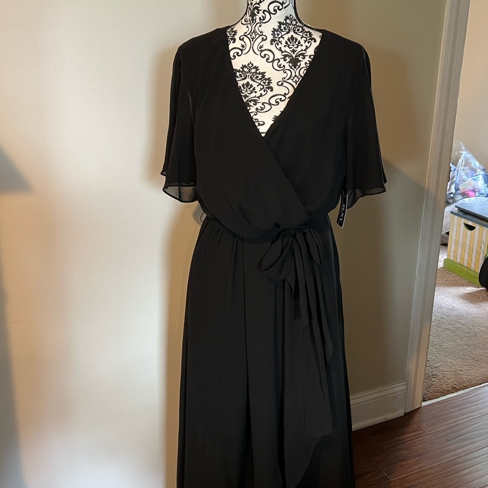 SLNY Bloomingdale’s Faux Wrap dress